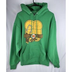 Y2k 2000s Teenage Mutant Ninja Turtles Hoodie Sweatshirt Large Michelangelo TMNT